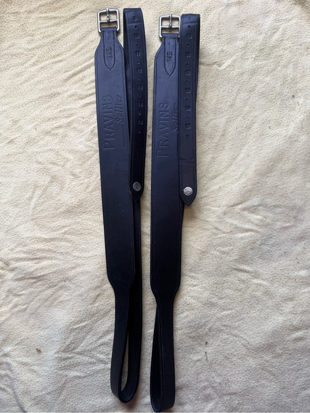 Pravins Sellier wide stirrup leathers